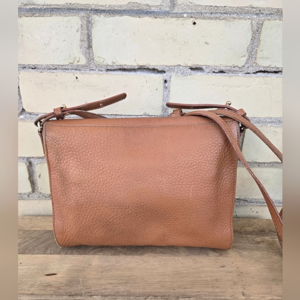 Moda Tan Leather Crossbody Bag - Picture 6 of 13